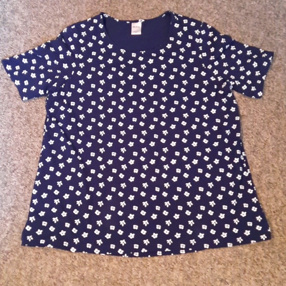 Blair Flower Pattern Short Sleeved Tee XL